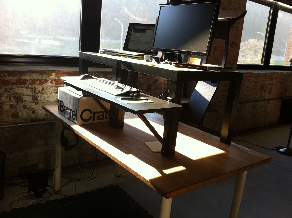  again to set up a standing desk for myself. This time, I succeeded