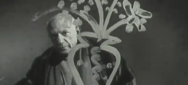Still from Visit to Picasso documentary