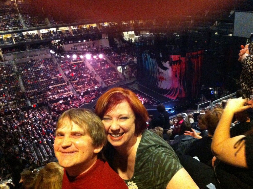 Jude and Cindy at the Consol Energy Center to see Madonna